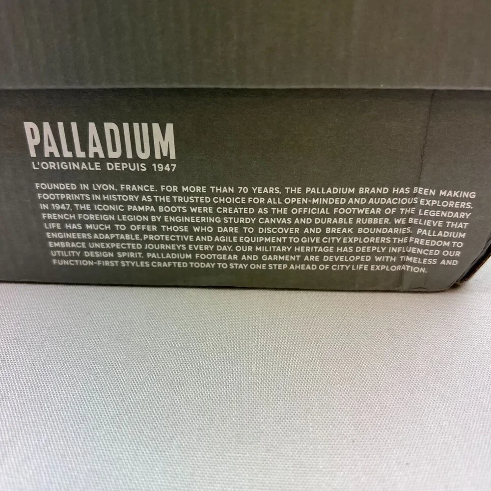 Palladium Men Troop Runner Sneaker Black Lace-Up Low Top‎ Shoes Sz 3.5M UNISEX